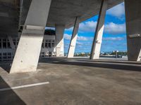 Miami Skyline at Parking Lot, Miami Beach