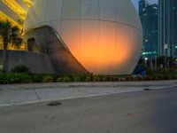 Miami Streets: Neon Lights at Dawn