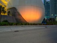 Miami Streets: Neon Lights at Dawn