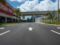 Miami's Urban Park Road on a Sunny Day