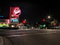 Midnight Street Lights in California, USA