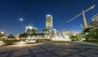 Milwaukee Cityscape at Night: Lights Illuminating the Urban Landscape