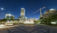 Milwaukee Cityscape at Night: Lights Illuminating the Urban Landscape