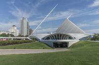 Milwaukee, Wisconsin: Concrete Street with Skyscraper