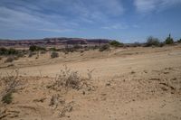 the desert is clean and barren and needs people to go to it on their motorcycle