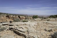 Moab, Utah Landscape: Red Rock Canyon and Rugged Outcrops