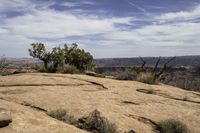 Moab, Utah: Red Rock Landscape with Mountain