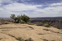 Moab, Utah: Red Rock Landscape with Mountain