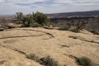 Moab, Utah: Red Rock Landscape with Mountain