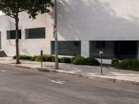 Modern Architecture and Asphalt Roads in Los Angeles