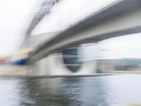 Modern Architecture in Berlin: Bridge over a Serene Lake