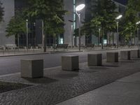 Modern Architecture with Berlin City Lights 001