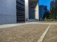 Modern Architecture in Berlin City at Night