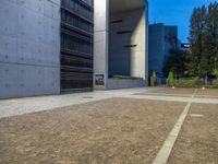 Modern Architecture in Berlin City at Night