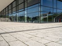 this is the reflection on the glass building glass walls and glass doors are great for a space that is comfortable or untidy for people to sit around