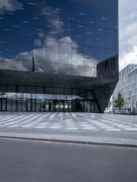 Modern Architecture in Berlin: Facade with Bold Lines