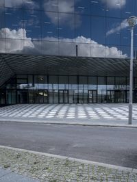 Modern Architecture in Berlin: Facade with Bold Lines