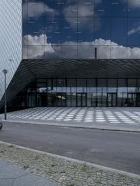 Modern Architecture in Berlin: Facade with Bold Lines