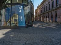 Modern Architecture in Berlin: Glass Wall Shadows