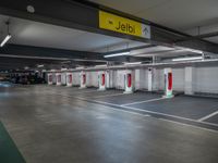 Modern Architecture in Berlin with Tesla Charging Station