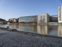 Modern Architecture Building in Berlin by the River, Germany 001