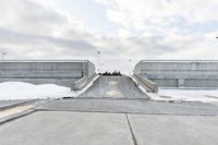 Modern Architecture in Canada under a Grey Sky