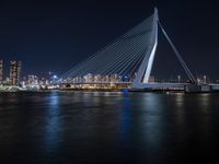 Modern Architecture and City Lights Along the River