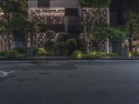 Modern Architecture in the City at Night