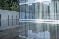 Modern Architecture in the City: Reflections in the Water