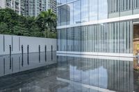 Modern Architecture in the City: Reflections in the Water