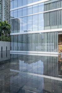 Modern Architecture in the City: Reflections in the Water