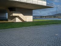 Modern Architecture Along Porto's Coastal Cobblestone