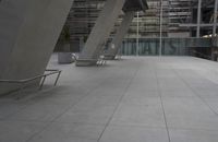 Modern Architecture with Concrete Courtyard 001