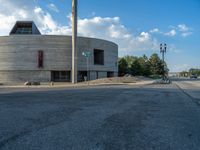 Modern Architecture and Concrete Walls in an Urban Setting