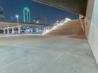 Modern Architecture in Dallas Cityscape at Night