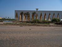 Modern Architecture in Egypt: Palm Trees and Sandy Streets