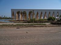 Modern Architecture in Egypt: Palm Trees and Sandy Streets