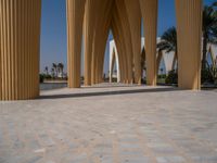 Modern Architecture in Egypt: Straight Road and Clear Sky