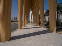 Modern Architecture in Egypt: Straight Road and Clear Sky