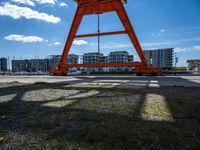 Modern Architecture in Germany: City View with Sand and Water