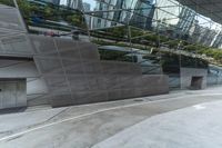 Modern Architecture with Glass Walls in City Building 001