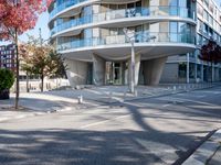 the building is designed like an open area in the city for walking and riding around