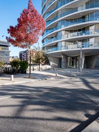 the building is designed like an open area in the city for walking and riding around