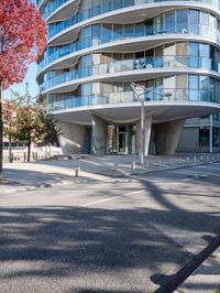 the building is designed like an open area in the city for walking and riding around