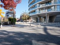 the building is designed like an open area in the city for walking and riding around