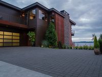 Modern Architecture Home Under a Grey Sky