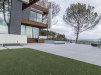 Modern Architecture House with Open Space and Grass Surface in Los Angeles, California, USA