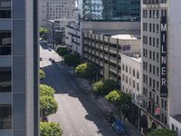 Aerial View of Modern Architecture in Los Angeles, California, USA