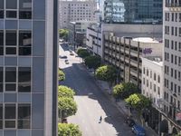 Aerial View of Modern Architecture in Los Angeles, California, USA