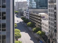 Aerial View of Modern Architecture in Los Angeles, California, USA